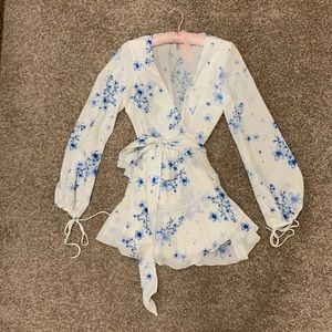 Lucy in the Sky Lexi ruffle wrap dress